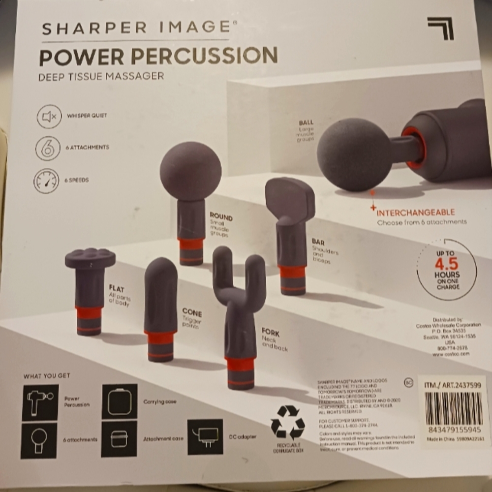 Sharper Image Deep Tissue Massager NEW IN BOX
